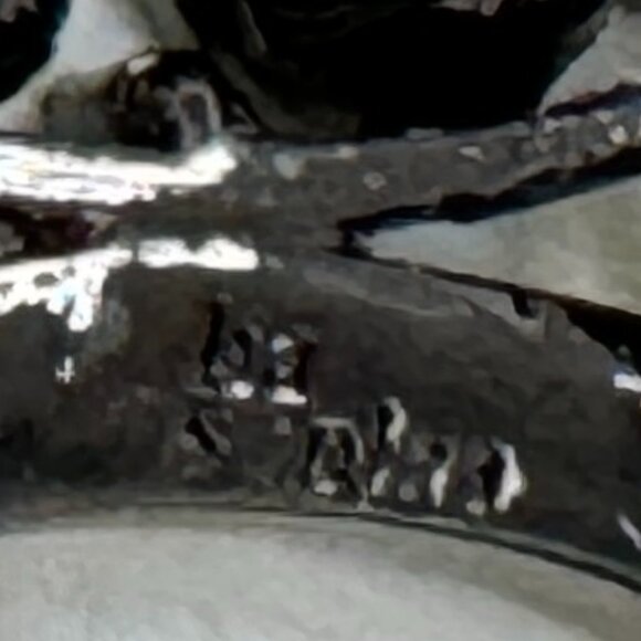 Butterfly Brooch Pin Aurora Borealis Crystals and Hematite by Lia Sophia Retired - Picture 4 of 4